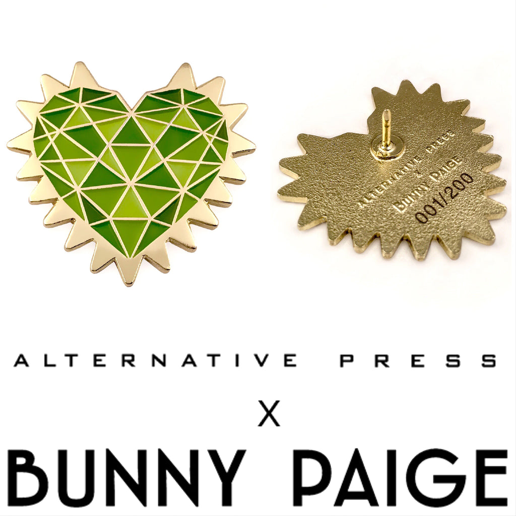 Bunny Paige x Alternative Press Magazine | Custom Spike Heart Enamel Pin Collaboration