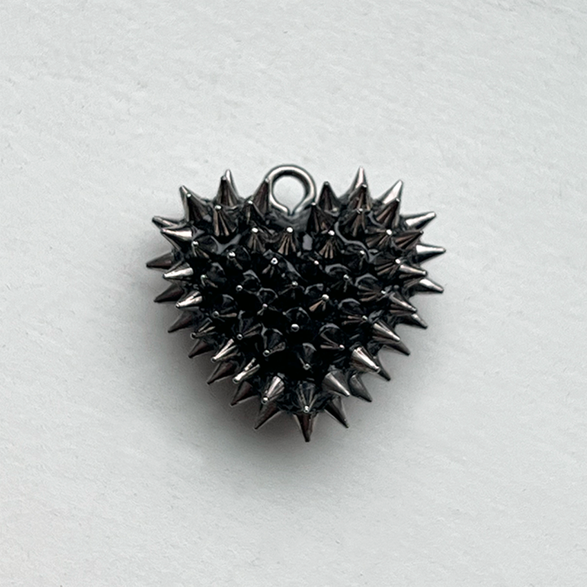 Micro Spiked Heart Necklace - Bunny Paige