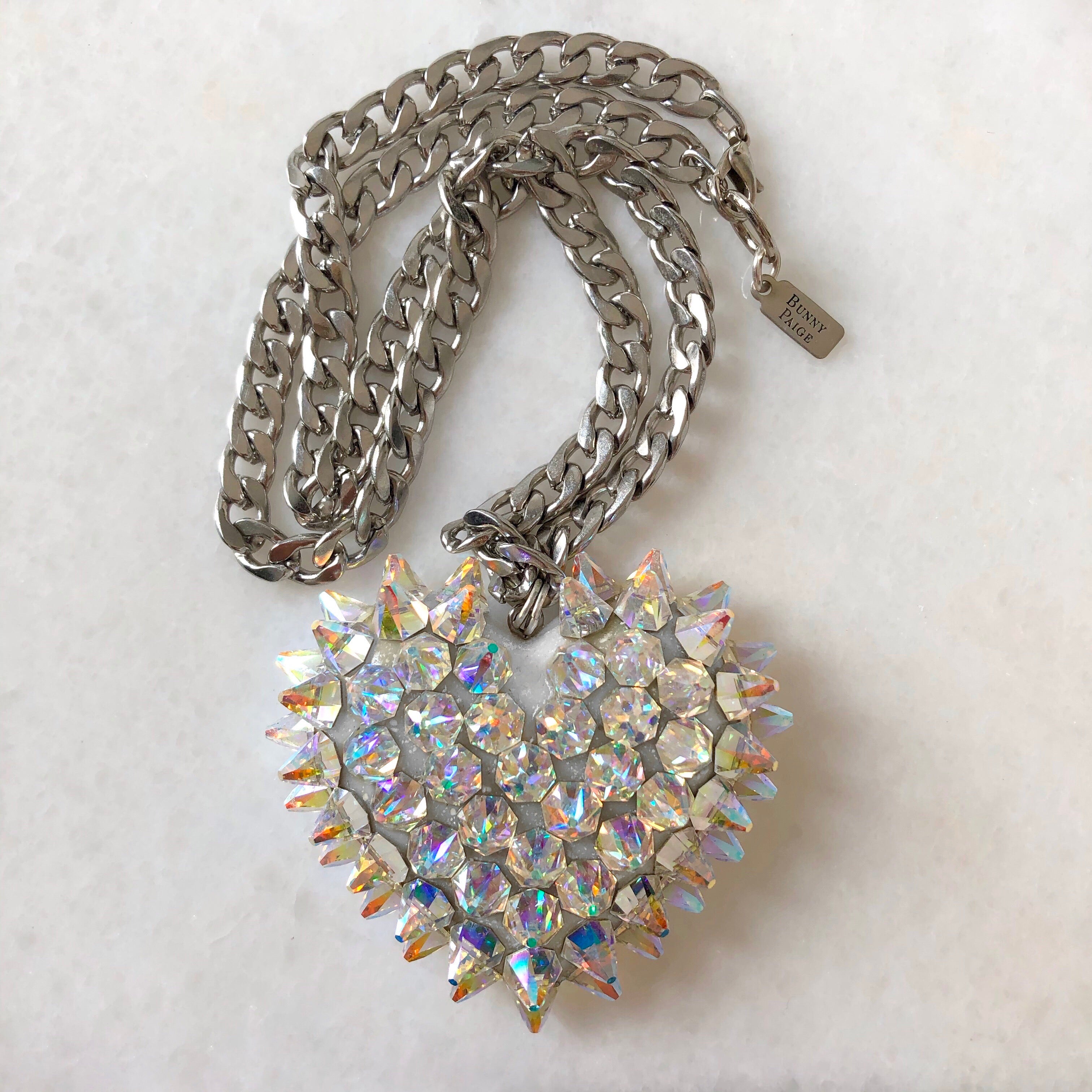 ■ENGBROX■ aurora heart star necklace EBNL25037 Crystal Spiked Heart | Aurora - Bunny Paige